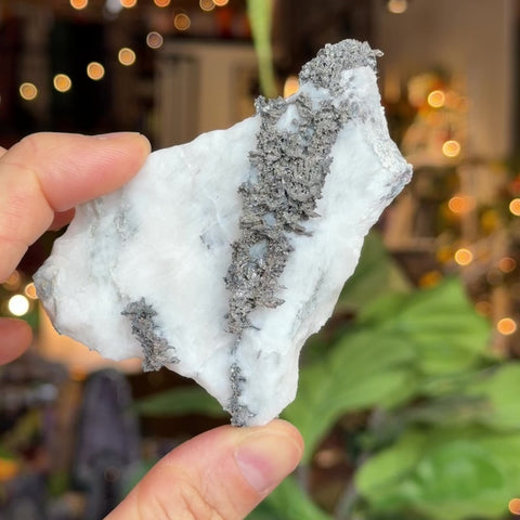 Silver in Calcite "Angela"