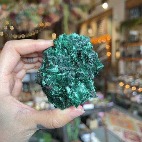 Fibrous Malachite "Vanessa"