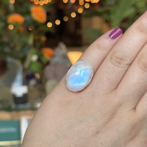 Moonstone Ring "Gage" - Size 7