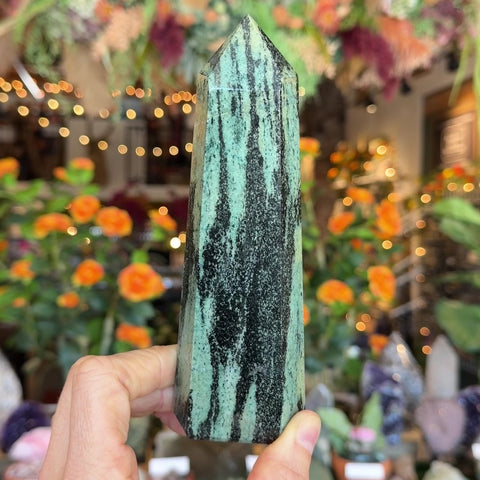 Green Zebra Jasper "Sarah"