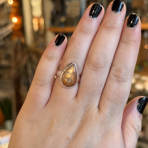 Sunstone Ring "Alicia" - Size 9