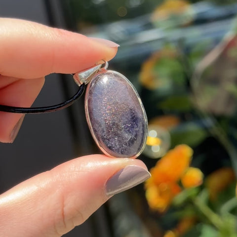 Iolite | Sunstone Necklace "Aldora"