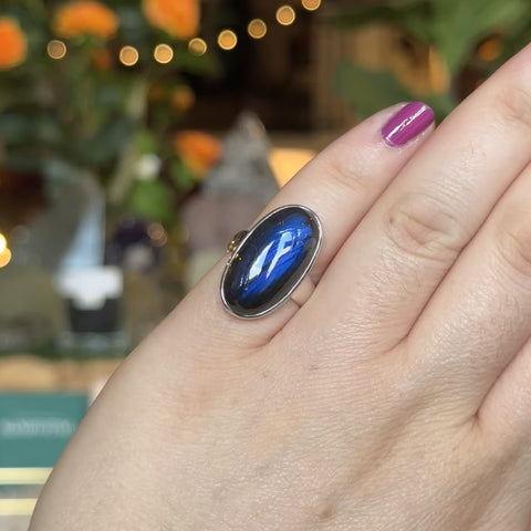 Labradorite Ring "Amelia" - Size 6