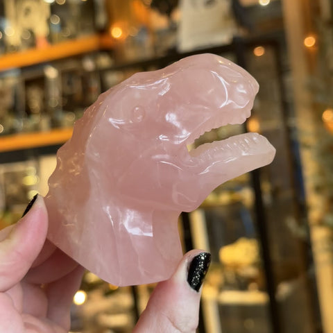 Rose Quartz Dinosaur "Ian"
