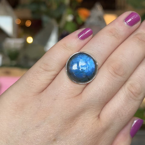 Labradorite Ring "Dakota" - Size 9.5