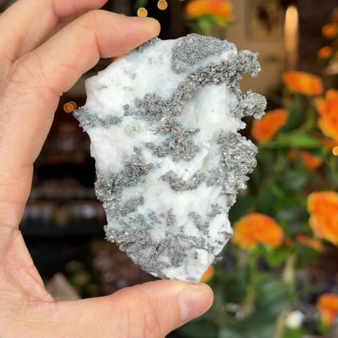Silver in Calcite "Claudia"