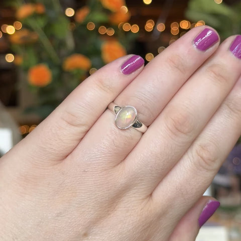 Ethiopian Opal Ring "Glenn" - Size 8