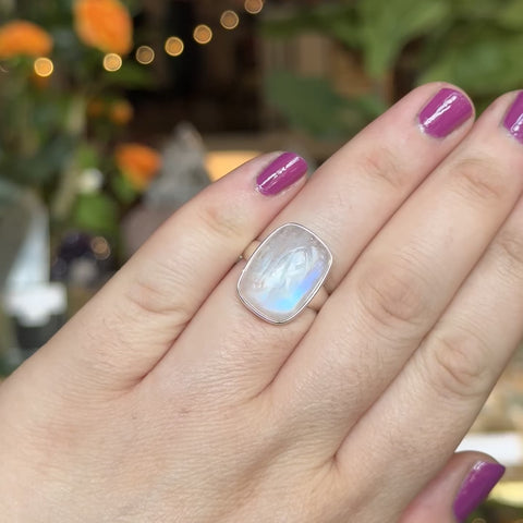 Moonstone Ring "Whitney" - Size 7.5