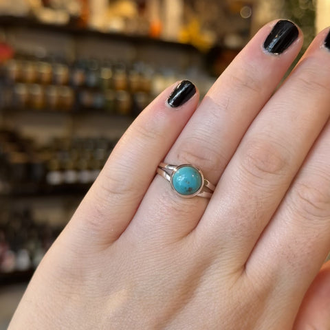 Turquoise Ring "Amanda" - Size 9.5