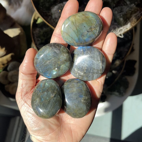 Medium Labradorite Palm Stone