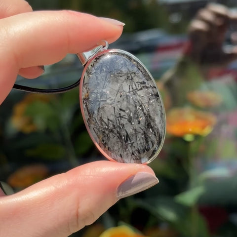Tourmalated Quartz Necklace "Alys"