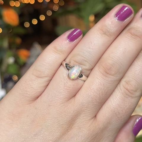 Ethiopian Opal Ring "Camille" - Size 9.5