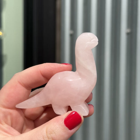Rose Quartz Dinosaur "Summer"