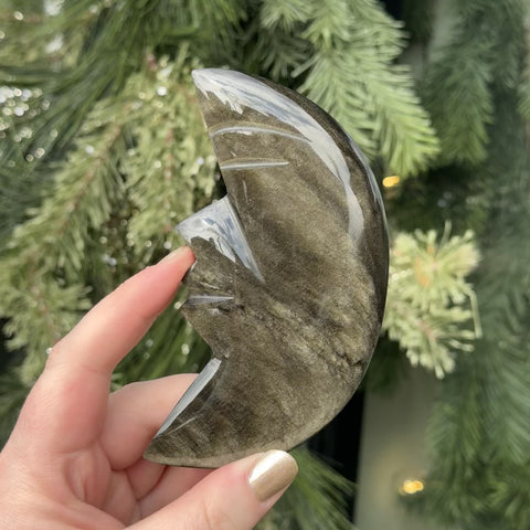 Obsidian Moon Face "Selene"