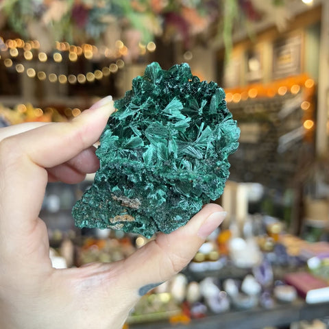 Fibrous Malachite "Sarah"