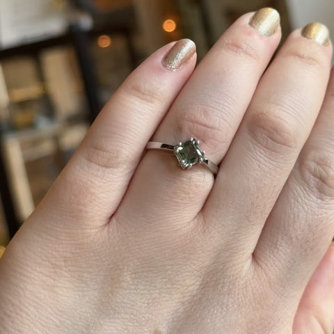 Moldavite Ring "Jeff" - Size 9.5