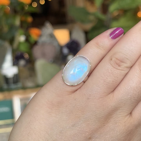 Moonstone Ring "Riley" - Size 5.5
