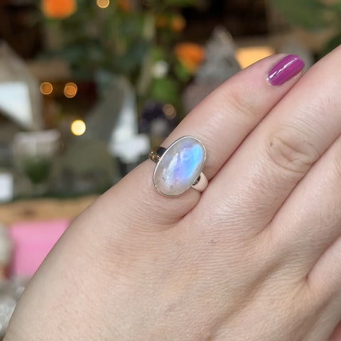 Moonstone Ring "Hannah" - Size 5
