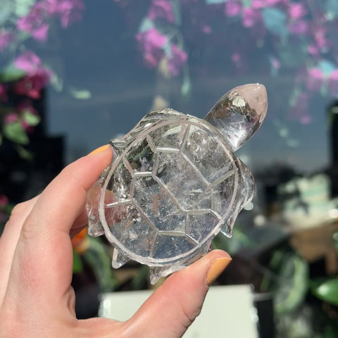 Clear Quartz Turtle "Natalie"
