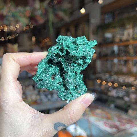 Fibrous Malachite "Lindsey"