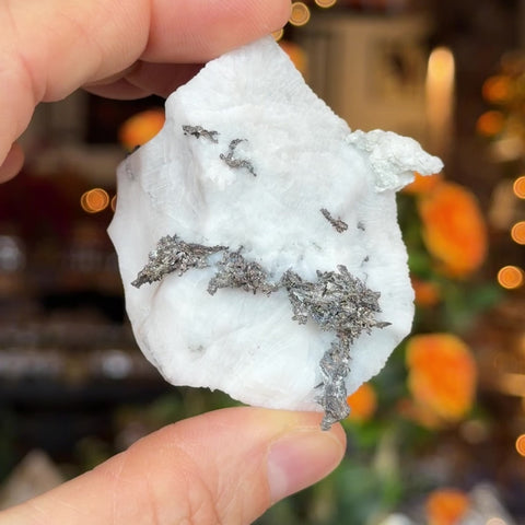 Silver in Calcite "Penny"