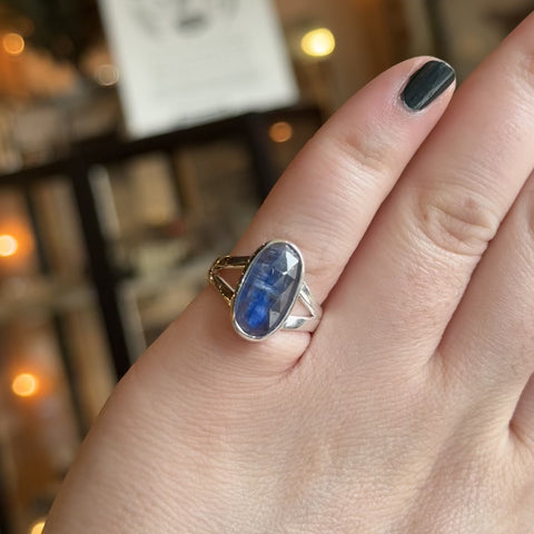 Blue Kyanite Ring "Michelle" - Size 7