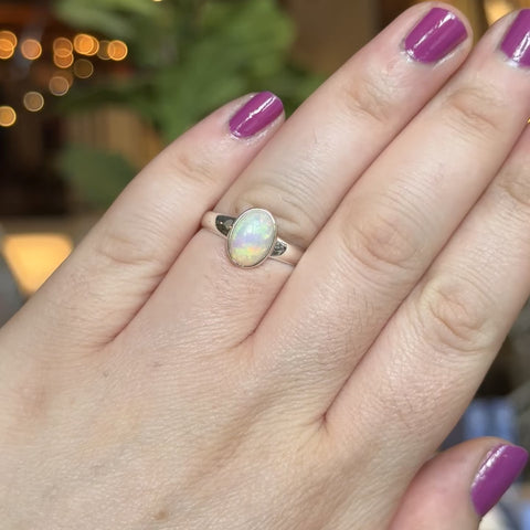 Ethiopian Opal Ring "Logan" - Size 9.5