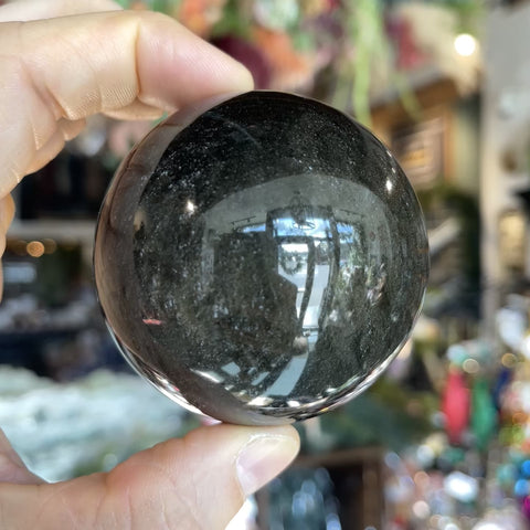 Obsidian Sphere "Leslie"