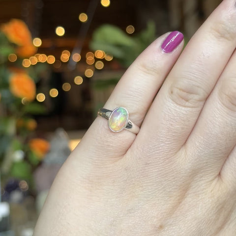 Ethiopian Opal Ring "Brandie" - Size 7