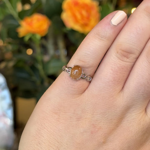 Rutilated Quartz Ring "Tiffany" - Size 7