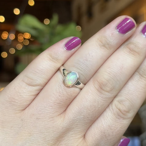Ethiopian Opal Ring "Natalie" - Size 8