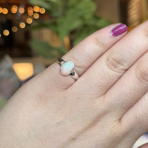 Ethiopian Opal Ring "Leo" - Size 7