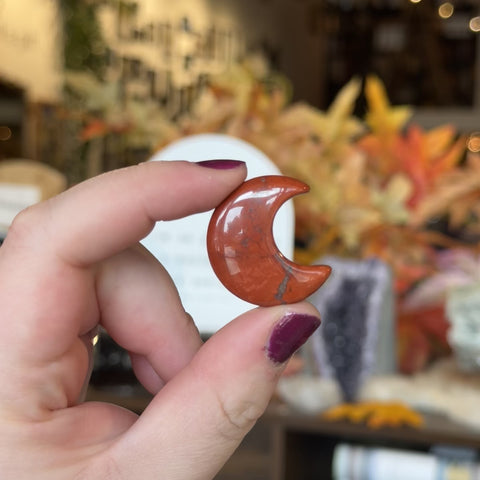 Little Red Jasper Moon