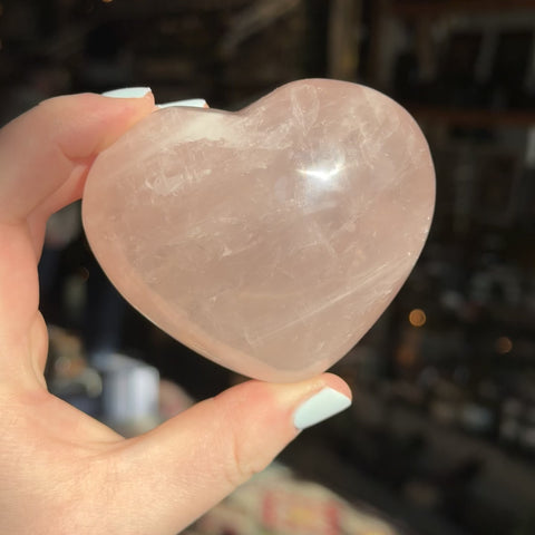 Rose Quartz Heart "Cora"