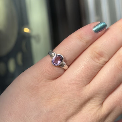 Vintage Amethyst Ring "Stella" - Size 5.5