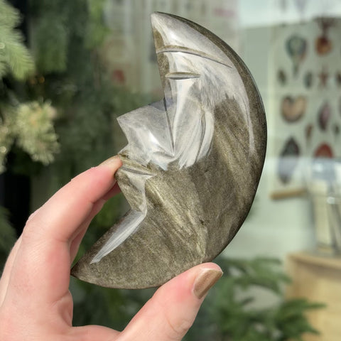 Obsidian Moon Face "Artemis"