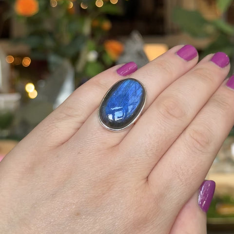 Labradorite Ring "Tori" - Size 8.5