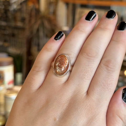 Sunstone Ring "Roy" - Size 10