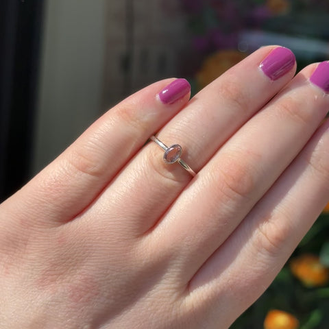 Pink Tourmaline Ring "Taissa" - Size 7