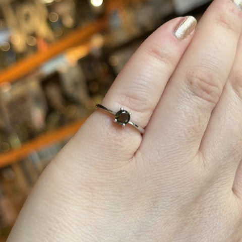 Moldavite Ring "Courtney" - Size 6