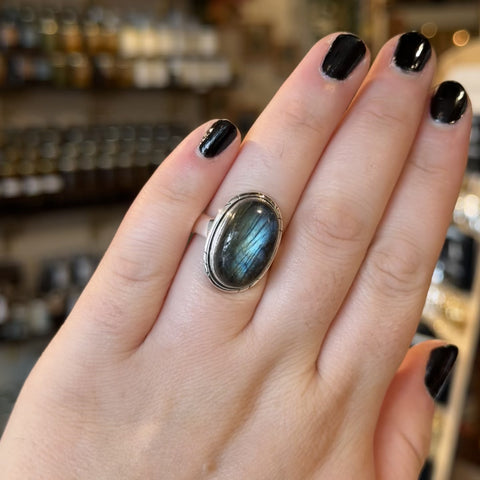 Labradorite Ring "Dean" - Size 9