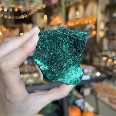 Fibrous Malachite "Monica"