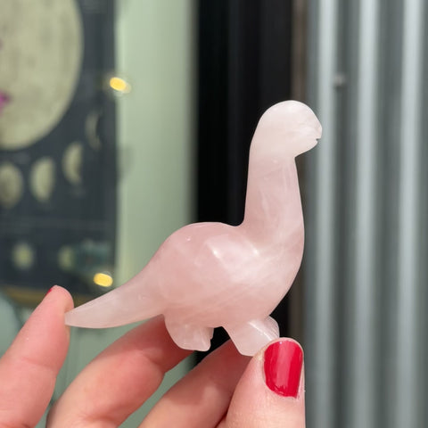 Rose Quartz Dinosaur "Chase"