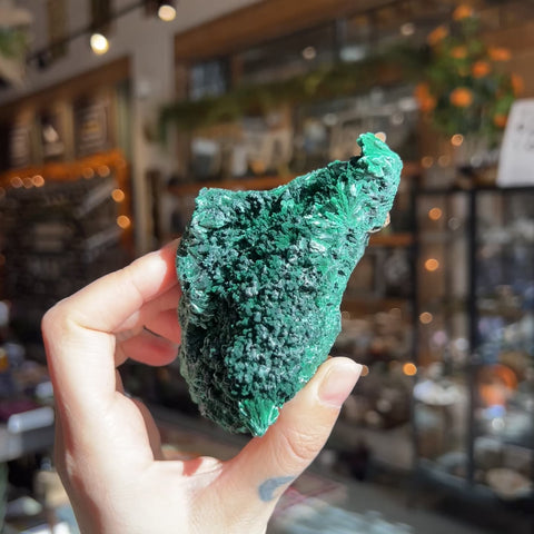 Fibrous Malachite "Miranda"