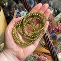 Ravenstone Crystals African Peridot Stretch Bracelet | 4mm