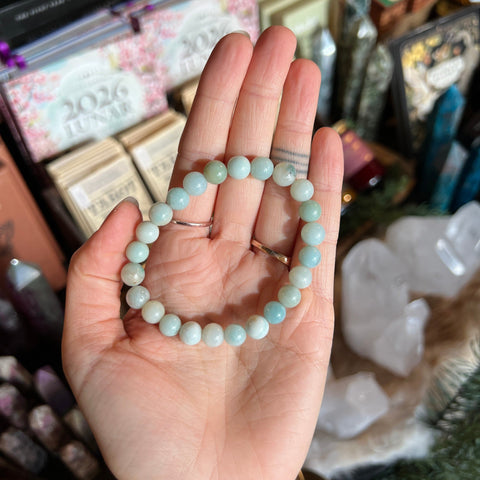 Ravenstone Crystals Amazonite Stretch Bracelet