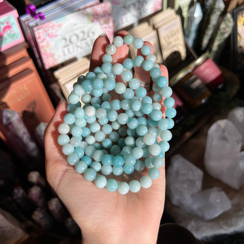 Ravenstone Crystals Amazonite Stretch Bracelet