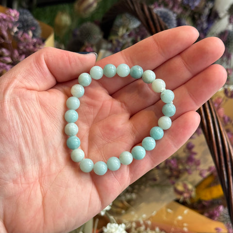 Ravenstone Crystals Amazonite Stretch Bracelet