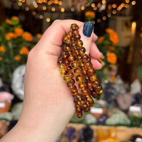 Ravenstone Crystals Amber Stretch Bracelet