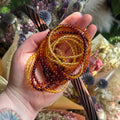 Ravenstone Crystals Amber Stretch Bracelet | 4mm